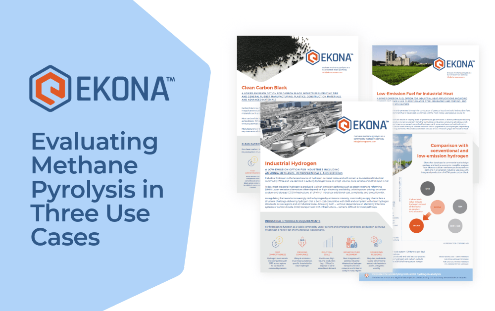 Evaluating Methane Pyrolysis in Three Use Cases
